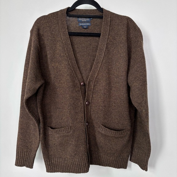 Pendleton Washable Wool Brown Cardigan Sweater Size S - Picture 1 of 5